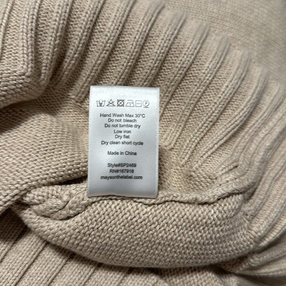 MAYSON the Label Cotton Cashmere Crew Neck XS - Picture 10 of 10